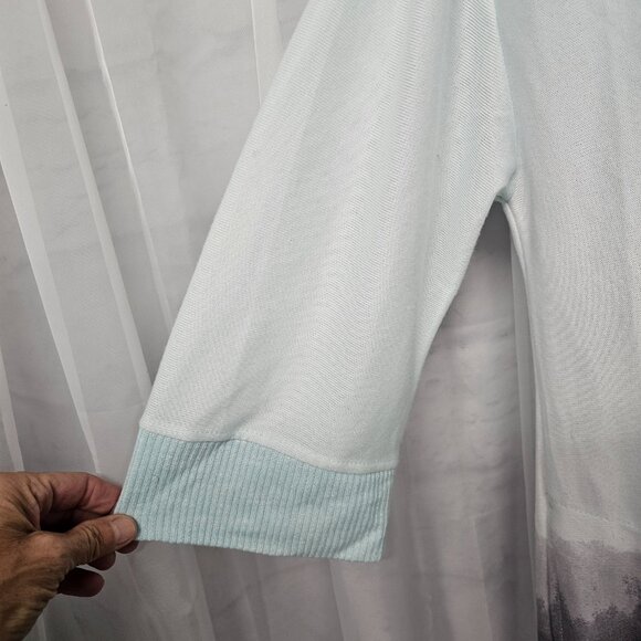 Secret Treasures Nightgown Blue Mountain Scene Winter Cozy Midi M - Picture 3 of 10